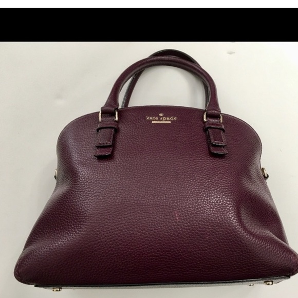 ❤️ Burgundy KATE SPADE Handbag satchel - Picture 13 of 13